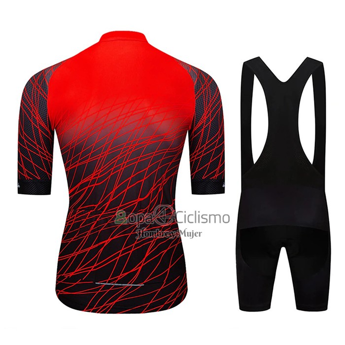 Le Col Ropa Ciclismo Culotte Corto 2020 Hombre Mangas Cortas Negro Rojo